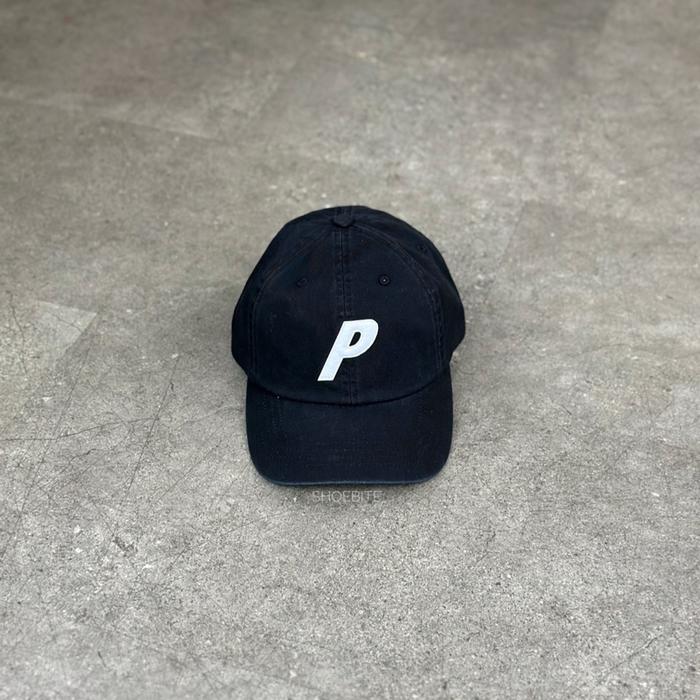 PALACE SKATEBOARDS LOGO P 6 PANEL CAP BLACK 100% ORIGINAL