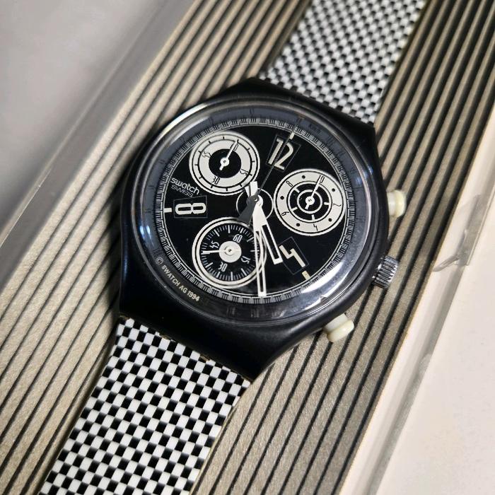 VINTAGE RARE SWATCH CHESS SCB116 NEW OLD STOCK