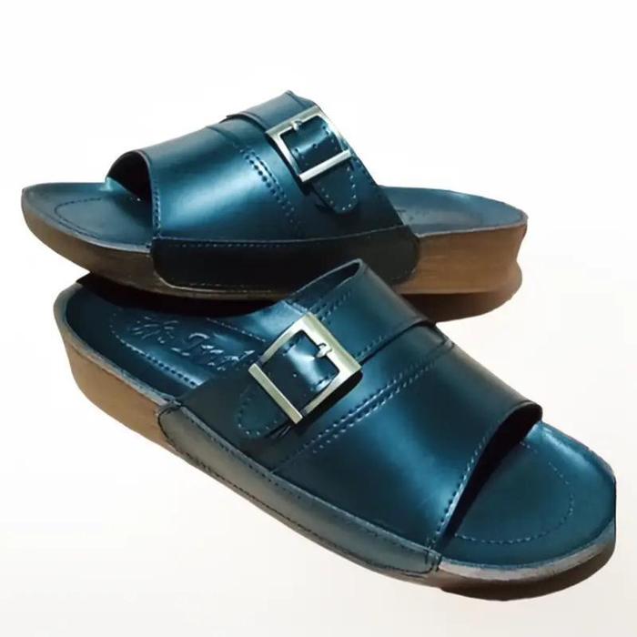 Sandal Pria Indian Sendal Black And Brown Original/Sandal Kulit Pria/Sandal Pria Indian Kulit/Sandal
