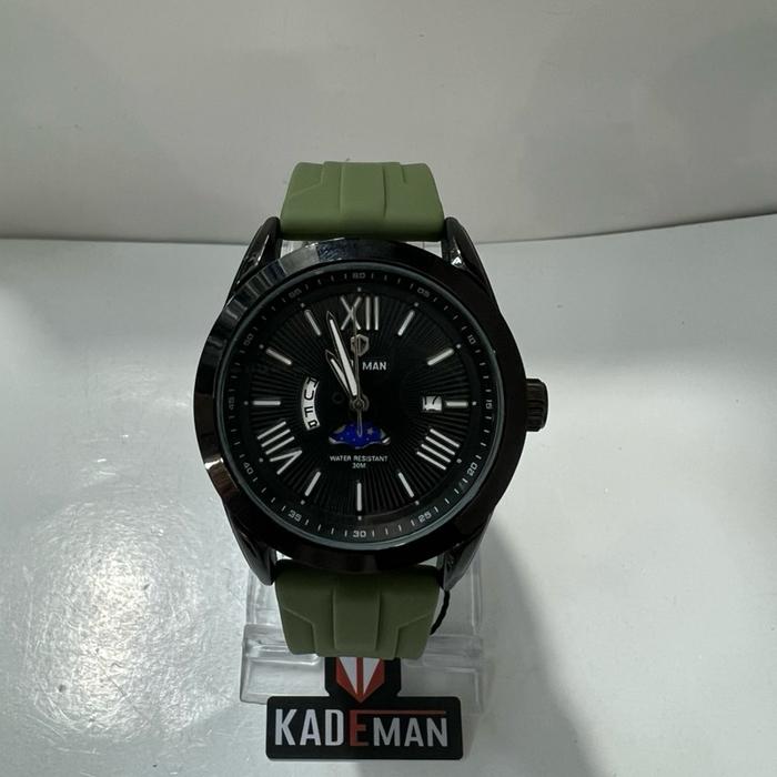 Jam tangan pria rubber KADEMAN watch 3112 G