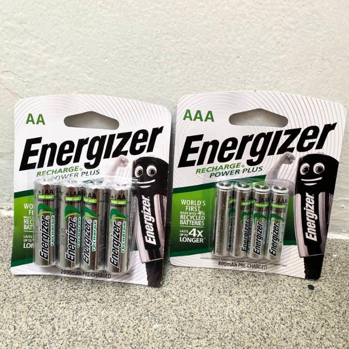 Baterai Cas Energizer AA / AAA Isi Ulang 1.2V NiMH Rechargeable