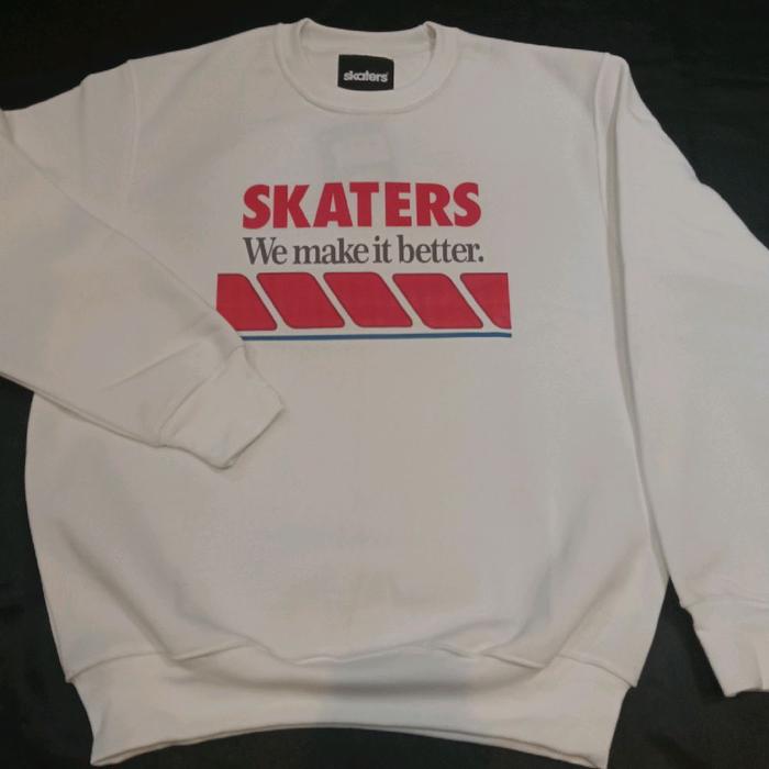 CREWNECK REBLOCK 3 WHITE - YB024
