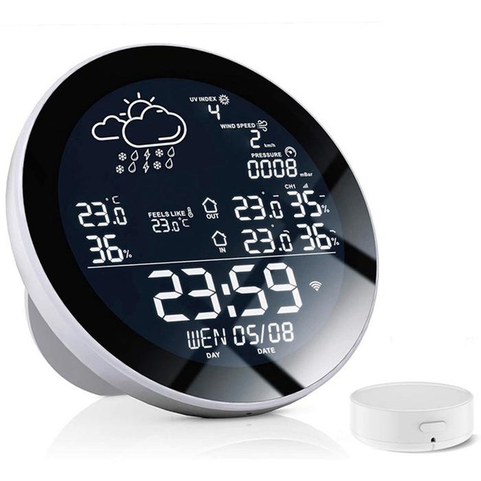 Tuya Wifi Smart Weather Station Meter Temperature And Humidity Meter