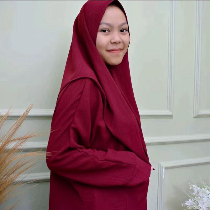 naura abaya set bay ~auliana dres  (abaya umrah)