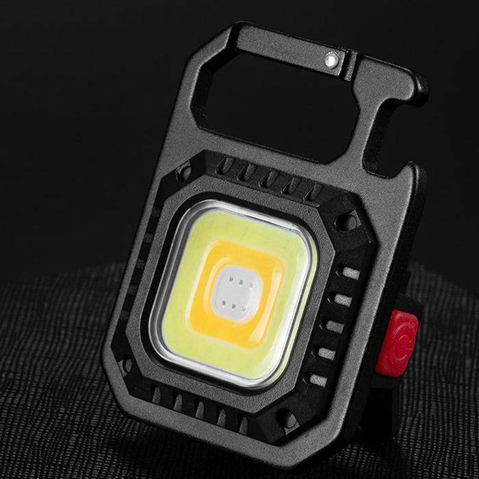 Mini COB Flashlight Camping Light Keychain Light USB