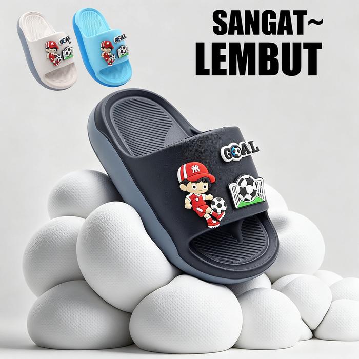 GOAL Sandal Lebaran Remaja Sepatu Sandal Anak Laki Laki Sandal Pria Original 100% Branded Size24-35 