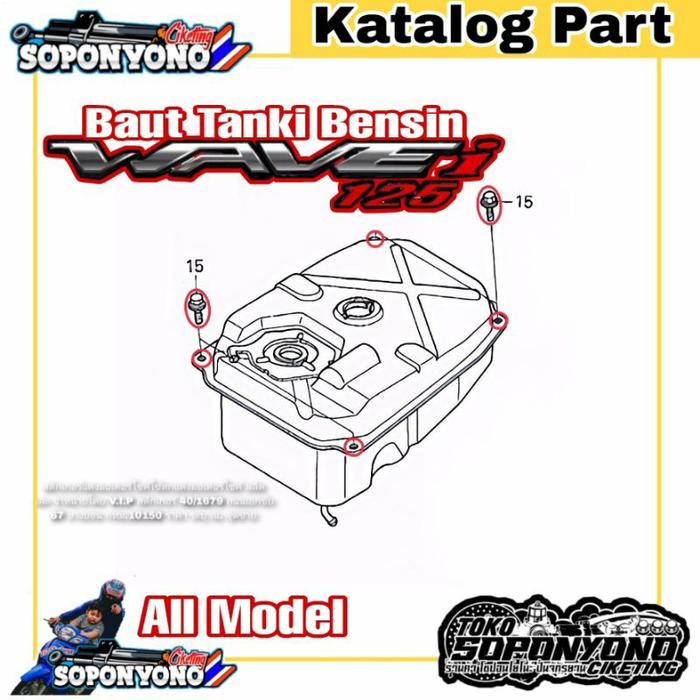+✅𝗧𝗘𝗥𝗠𝗨𝗥𝗔𝗛 | BAUT TANKI BENSIN STAINLESS ALL MODEL BY HENG THAILAND FOR WAVE125 110 SUPRA 125 OLD BA