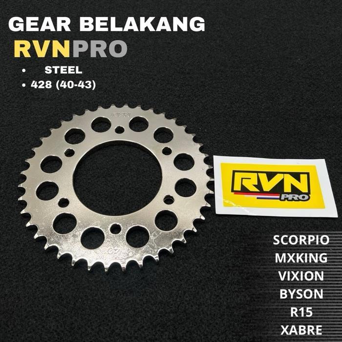 GEAR GIR BELAKANG 428 RVN RACING MODEL SSS MOTOR R15 V2 VIXION OLD NEW BYSON XABRE MX KING