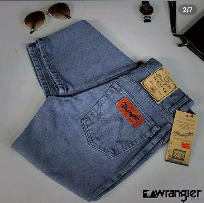 CELANA STANDAR PRIA DEWASA JEANS WANGLER BANDUNG PREMIUM CELANA PRIASTANDAR REGULAR BAHAN DENIM ORIG