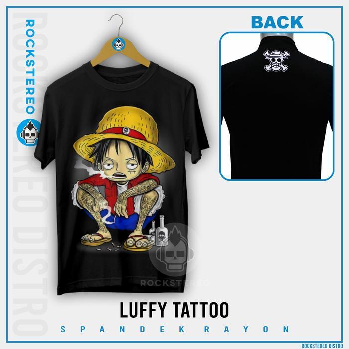 LUFFY TATO ONE PIECE KAOS ANAK