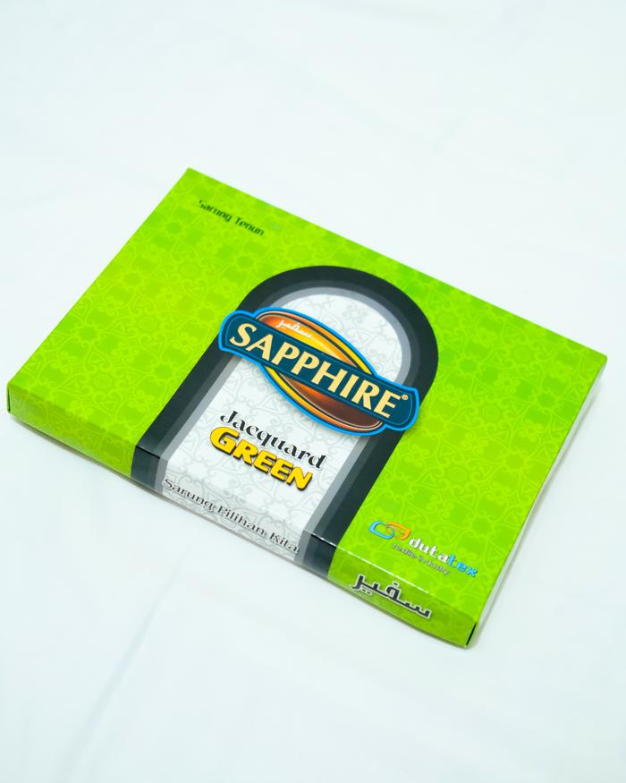 SARUNG SAPHIRE JACQUARD GREEN JQG Dewasa Muslim