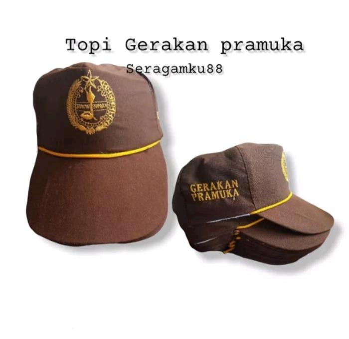 Topi Gerakan Pramuka Bordir SD SMP SMA - Model Terbaru