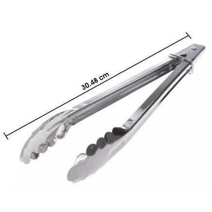 Capitan Stainless Jepitan Gorengan Penjepit Makanan Pencapit Kue Panjang 30 Cm