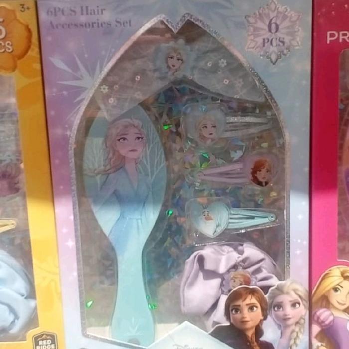set sisir anak dan jepitan rambut disney frozen elsa anna