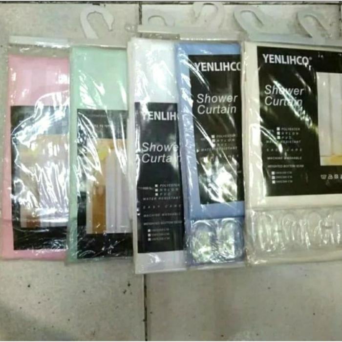 Shower Curtain 180x180 .tirai kamar mandi . gorden toilet