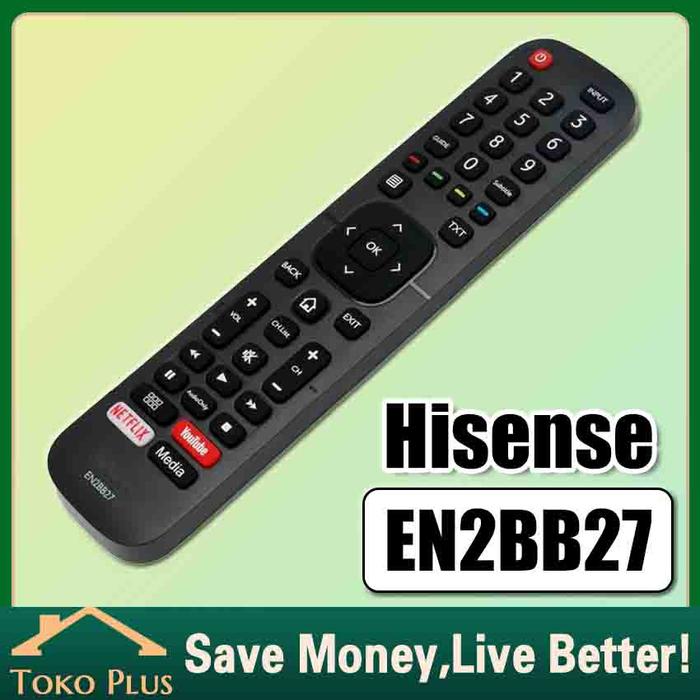 Remote Control of Hisense TV EN2B27 Hisense Smart TV Youtube REMOT/REMOTE TV LED LCD HISENSE ORIGINA