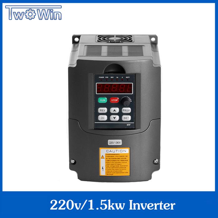 1.5KW 2.2KW VFD Frequency Inverter 220V Single Phase input 3 Phase