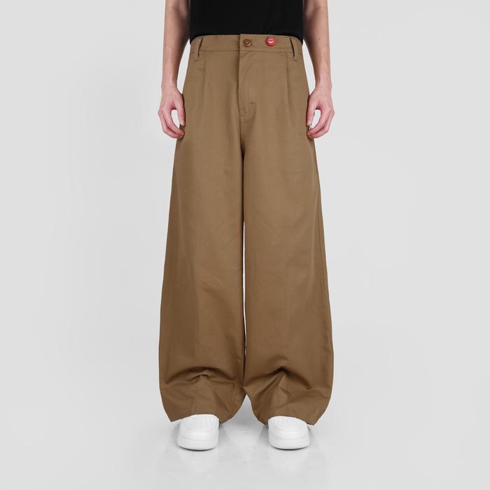 FAITH FADE x KEBAB MONSTER - Stained Baggy Pants (Khaki)