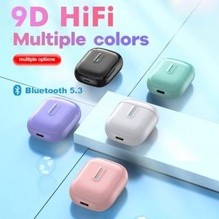Wireless Earphone Bluetooth TWS Macaron Earphone Bluetooth 5.3 Wireless android Warna Macaron
