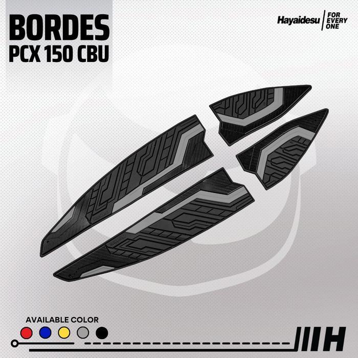 Hayaidesu Floor Step Boardrest Karpet Motor PCX 150 CBU Thailan / Vietnam LED Bordes - Premium Quali