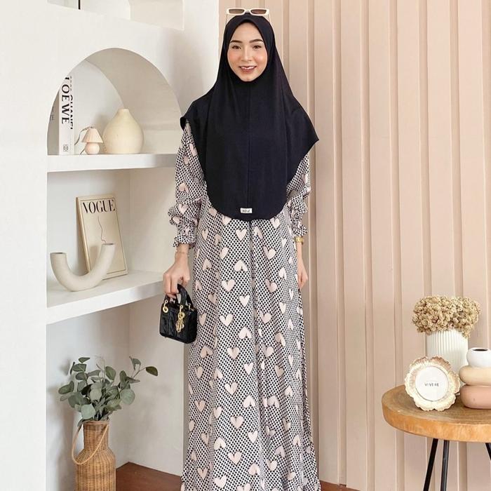 Dress set hijab samira gamis samira set hijab