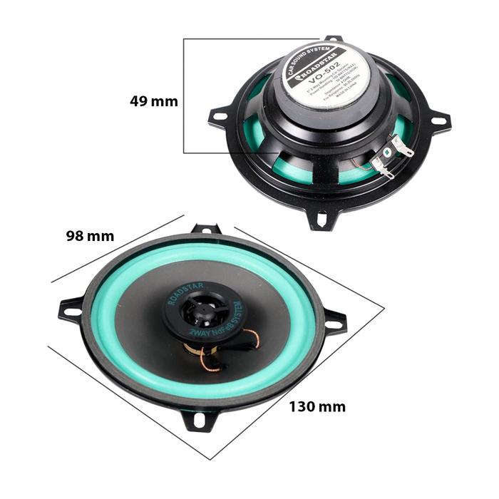 Speaker Subwoofer Mobil HiFi 5 Inch 100 W 1 PCS - VO-502 - 7RRS6IBX Black/Blue