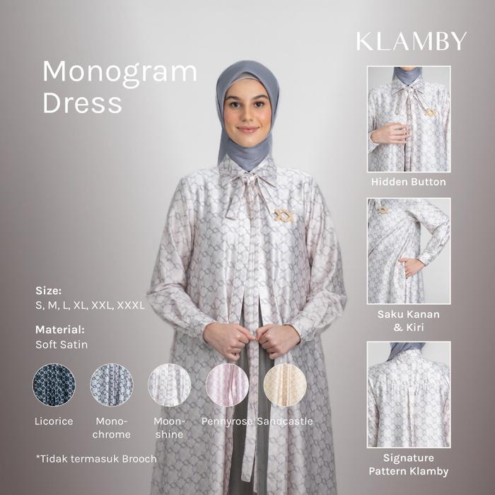 Klamby - Monogram Dress Moonshine