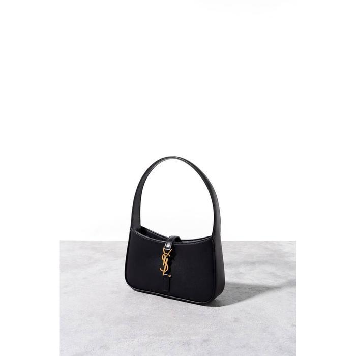 LE 5 A 7 MINI HOBO SMOOTH LEATHER BLACK
