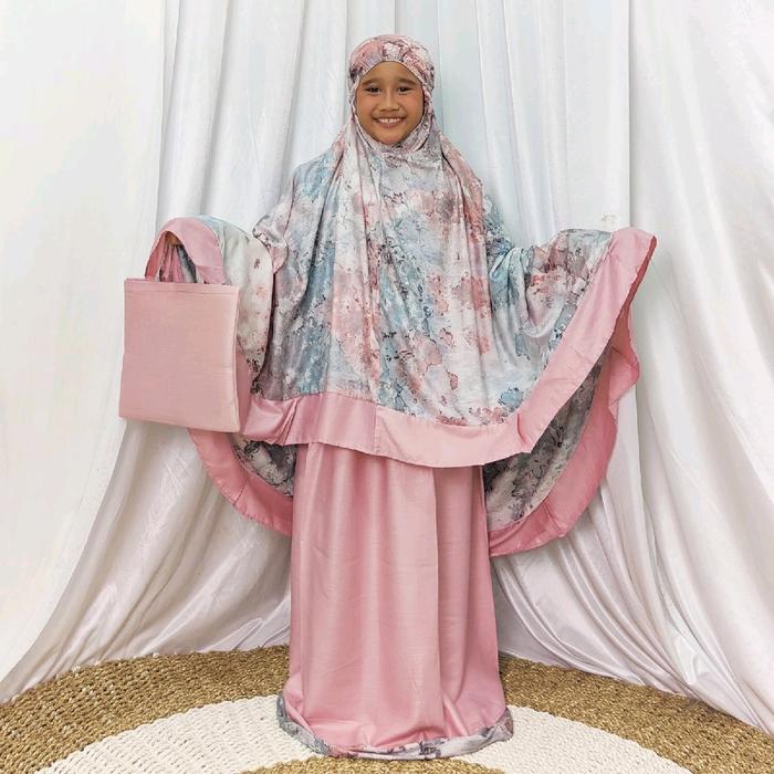 [HeelaCollection14] Mukena Bali Rayon Galaxy Nirwana Mukena ANAK Rempel
