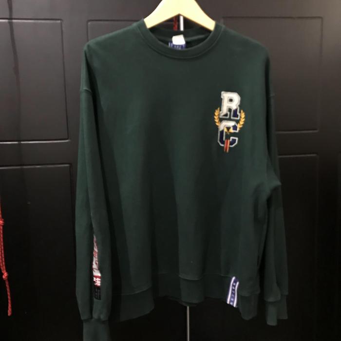 crew neck sweater romantic crown hijau L