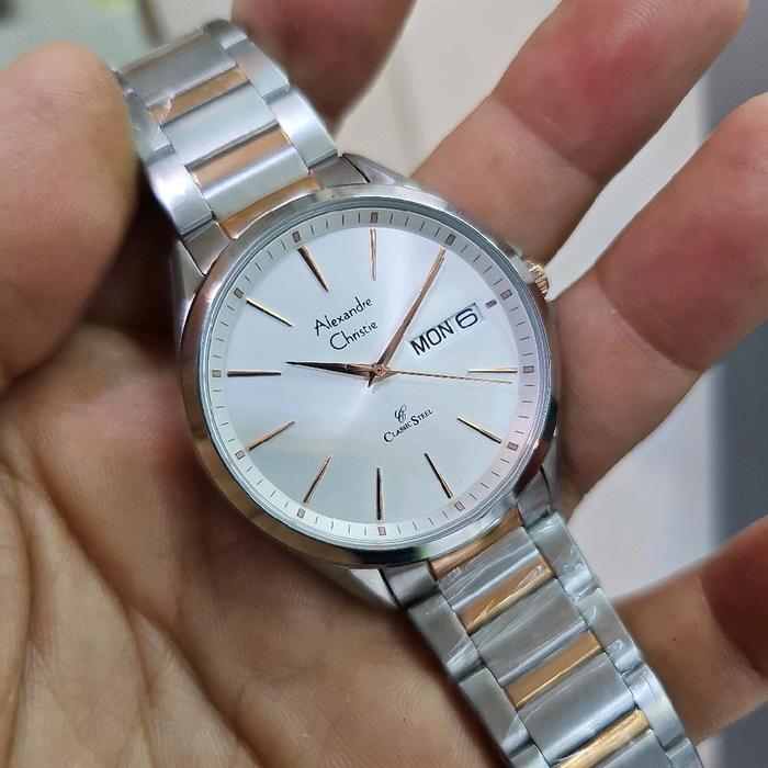 jam tangan pria ALEXANDRE CHRISTIE 8592 MEBTRSL (CLASIC STEEL)