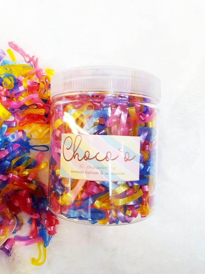 A✔C8 Toples Karet Rambut Jepang Kuat Dan Tebal Isi 1000 Berat 100 Gr U㊚H9