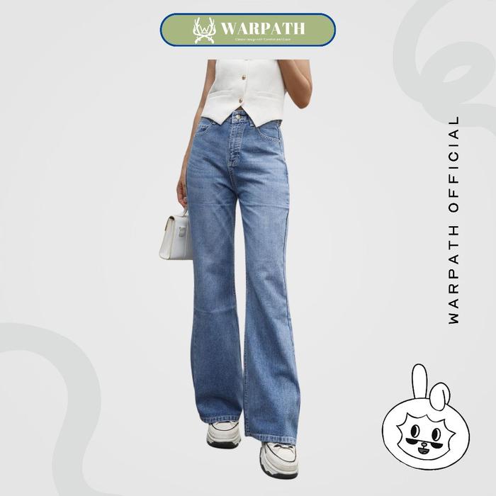 New WARPATH -  Celana Jeans Wanita Kekinian Highwaist Jeans Bootcut Flare Cutbray Swagboot 9267 Non 