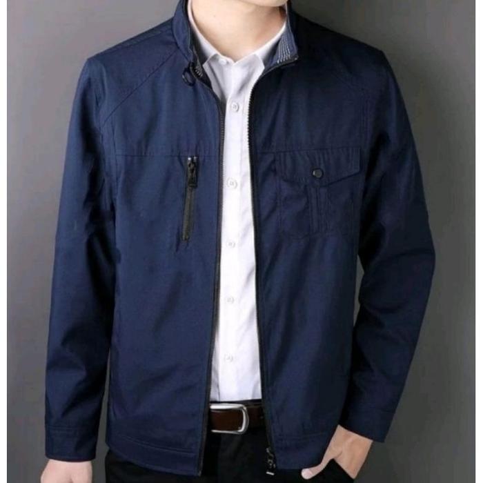 NEW!! Bahan import premium fashion pria dewasa/jaket kantor/jaket casual/jaket cowok masa kini terba