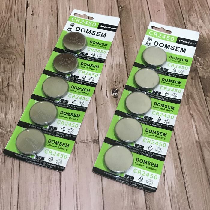 Baterai Domsem CR2450 3V Lithium Battery Domsem CR2450 Domsem 2450 3V
