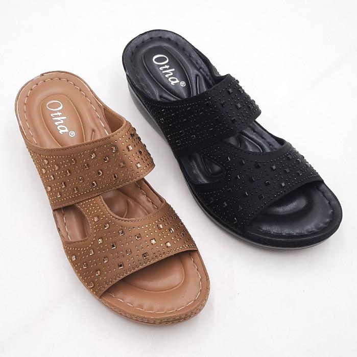 Otha Shoes - Wedges Sandal Wanita - H767 OWK