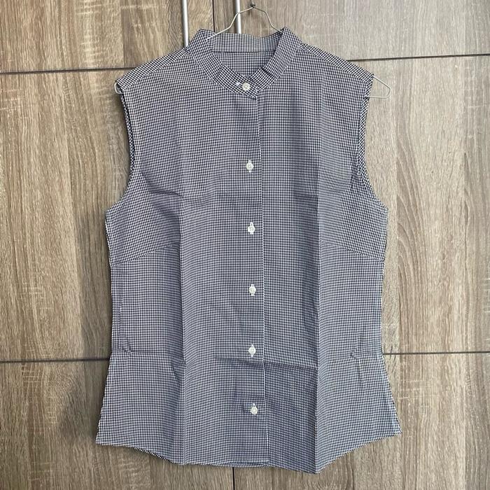 Check Sleeveless Top ala H&M | Thrift Branded | Preloved Branded | Baju Preloved Cewek Tank Top Slee