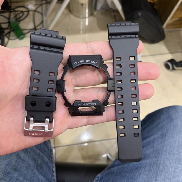 PREMIUM BNB Band Bezel CASIO GSHOCK G 8900 GR 8900 GWX 8900 HITAM ORIGINAL Tulisan Abu Buckle Silver