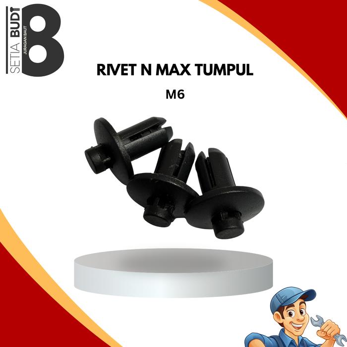 Baut Klip Kancing Rivet Yamaha Body N MAX/AEROX/LEXI/ADV (Satuan)