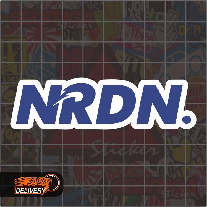 Sticker Brand NRDN Ukuran 9 x 2.5 Cm