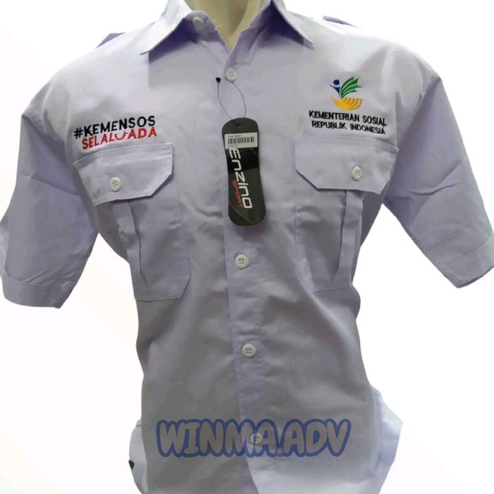 KEMEJA PUTIH KEMENSOS RI | Baju Kerja Kementr1an Sosial RI