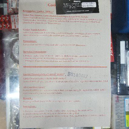 Paking Topset honda CrF rally CBR 250 Fi Thai Gasket Packing Top Set kyj k33 cbr250 head block blok