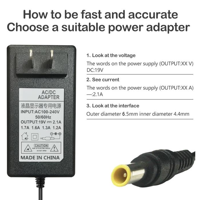Adaptor charger LCD LED Monitor LG Original 19V - 2.1A Original Adaptor Monitor LCD TV LG 19V 2.1A -