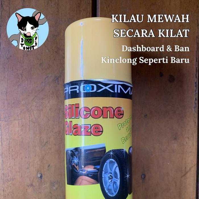 PROXIMA Silicone Glaze / Pengkilap & Pelindung Karet, Vinyl, dan Kulit 12 oz (± 400 ml)