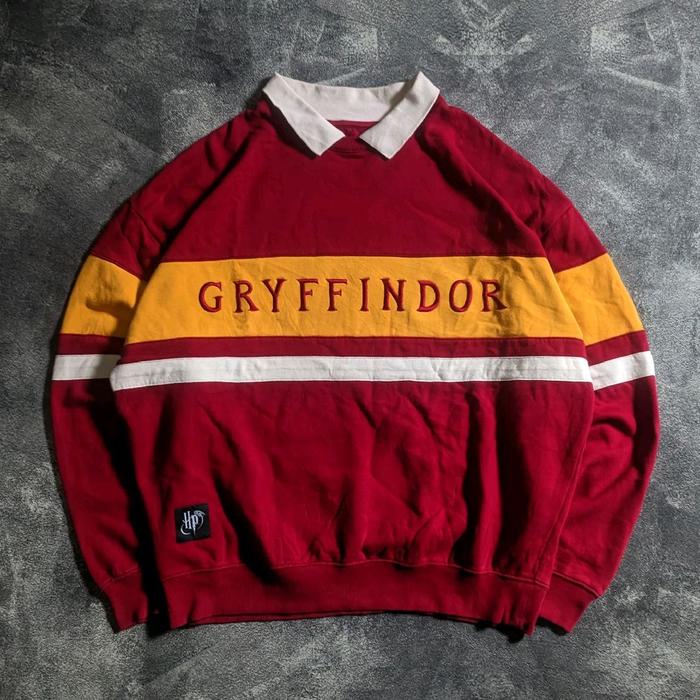 Rugby Crewneck Jacket Graphic Tee Gryffindor Harry Potter Second Thrift Original