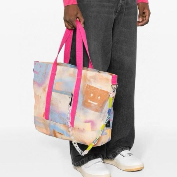 [ORIGINAL] NO BOX ,ACNE STUDIOS COLLECTION FACE-PRINT TOTE BAG/BACKPACK/DENIM TOTE