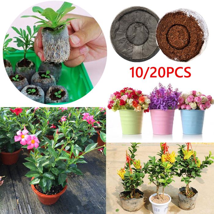 10/20pcs Seedling Soil Block Pellets Jiffy Peat Maker Starting Plugs