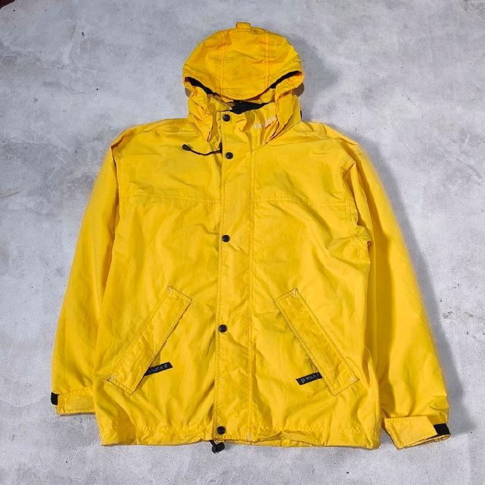 Jaket gopcore outdoor hiking gunung lafuma kuning bekas