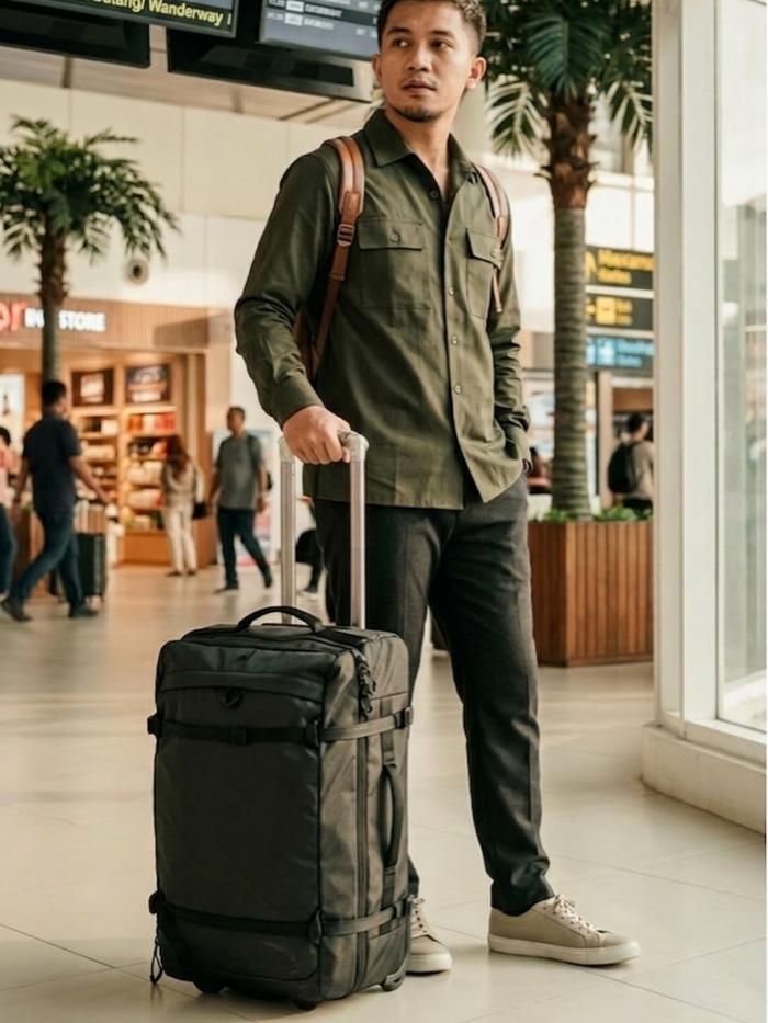 Travel Bag / Trolley Bag Wanderway V2 Arei  TAS RODA TAS BERPERGIAN TAS TRAVELLING 3111