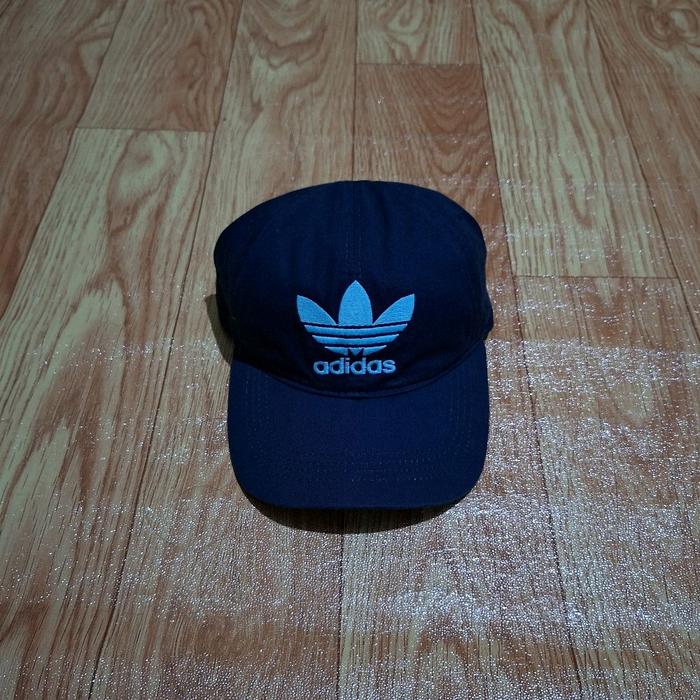 topi adidas trifoil navy blue